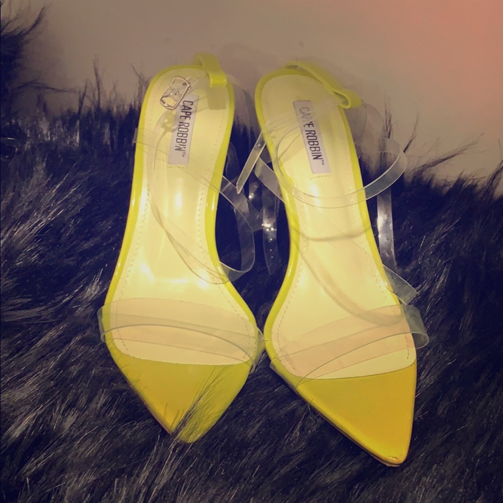 Cape Robbin Lime Green Heels